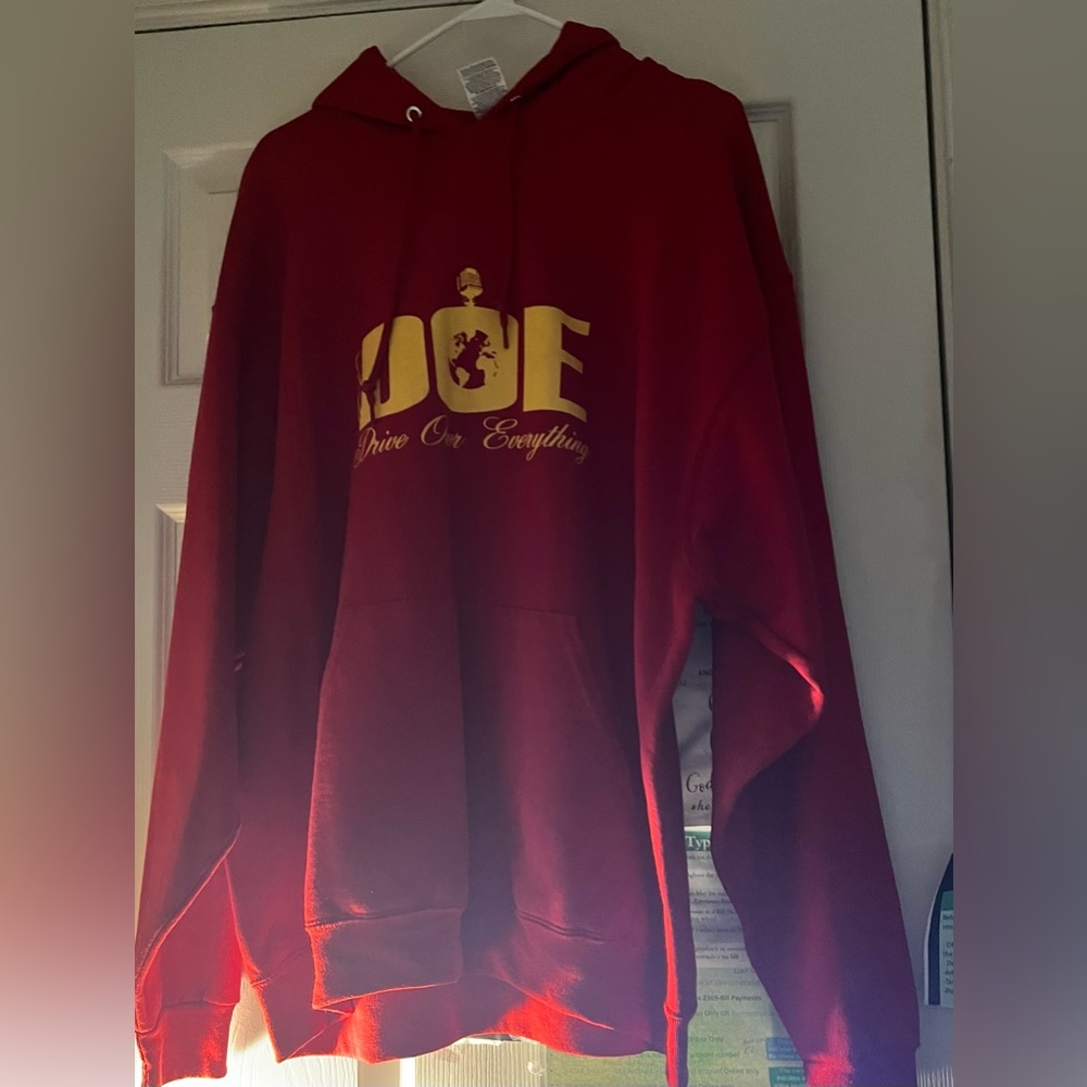 Doe red jerseys nublend hoody size XL